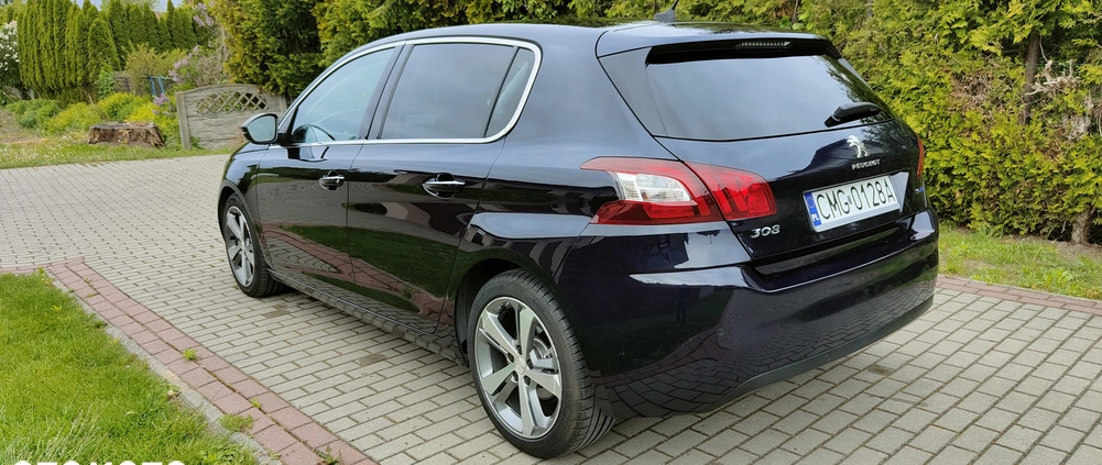 Peugeot 308 cena 42900 przebieg: 168000, rok produkcji 2015 z Mogilno małe 436